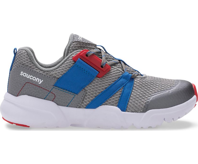 Tenis Saucony Vertex Encaje Niños Grises Azules Rojos | México 826ZUTG